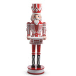 Nutcracker Peppermint Red With Tray 91cm - Christmas Decorations Brisbane