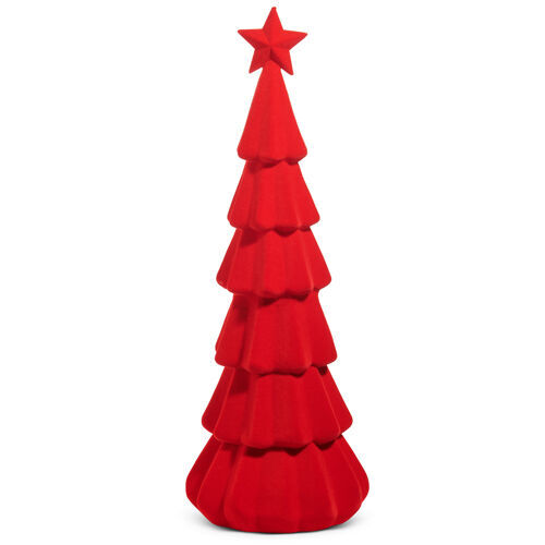 Tree Flocked Red 74cm - Christmas Decorations Brisbane