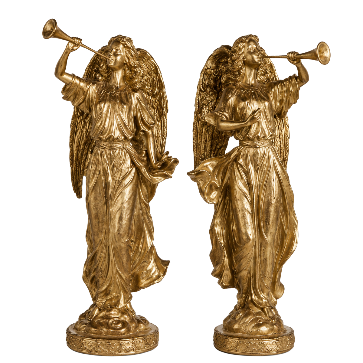 Assorted Gold Heralding Angel Decoration 38cm - Christmas Decorations Brisbane