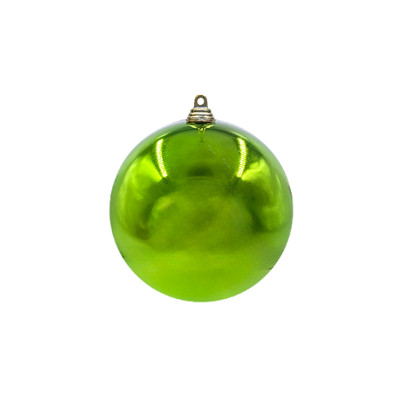 Bauble Shiny Lime Green 140mm - Christmas Decorations Brisbane