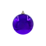 Bauble Shiny Purple 100mm - Christmas Decorations Brisbane