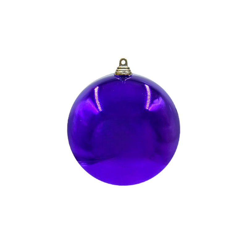 Bauble Shiny Purple 100mm - Christmas Decorations Brisbane