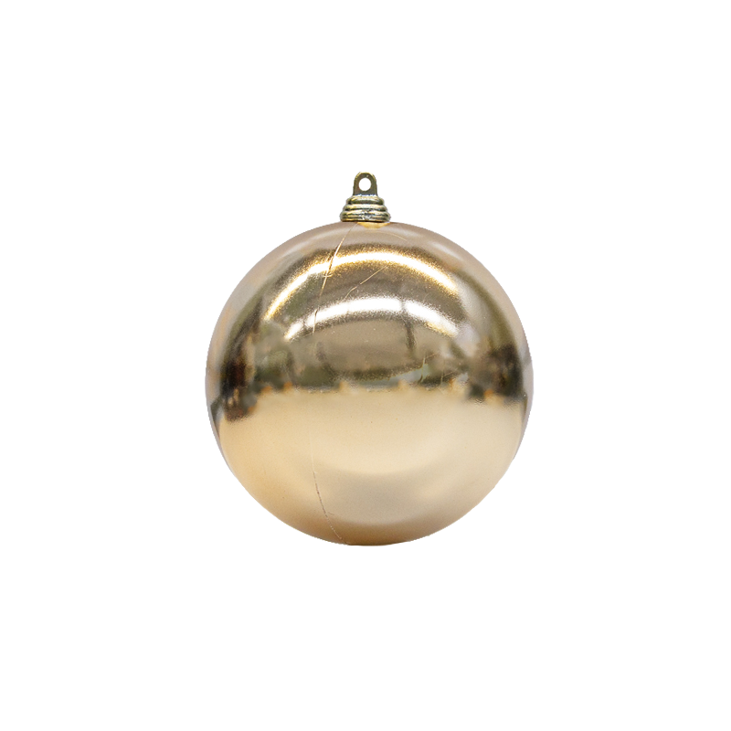 Bauble Shiny Rose Gold 100mm - Christmas Decorations Brisbane