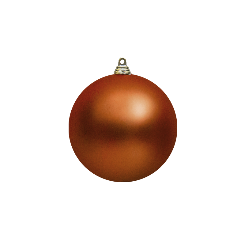 Bauble Matte Copper 100mm - Christmas Decorations Brisbane