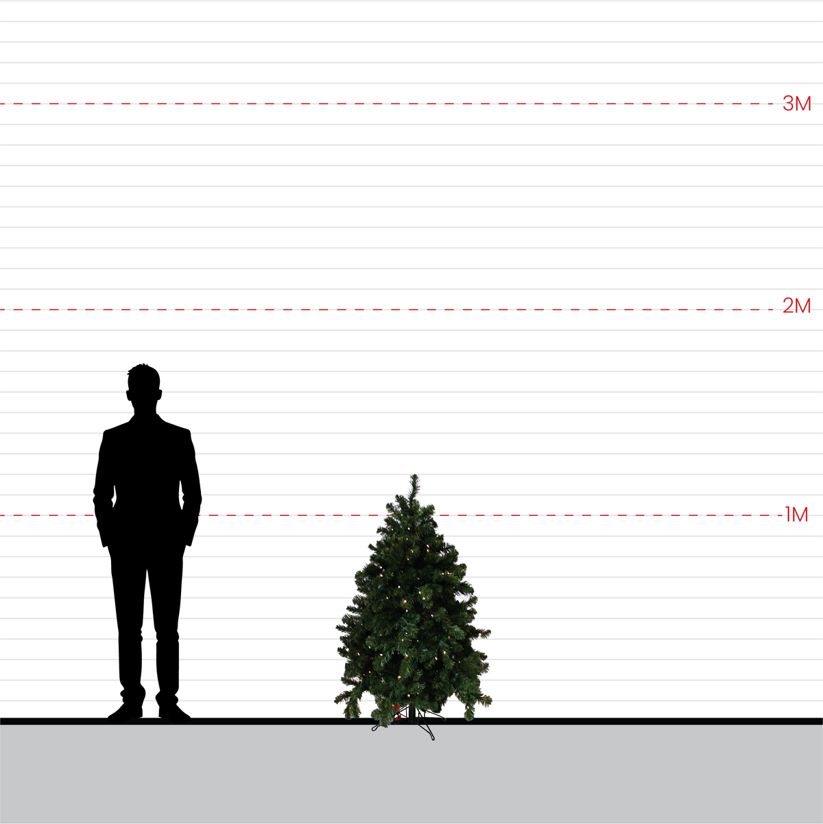 Tree Nordic Pre-Lit 1.2m - Christmas Decorations Brisbane