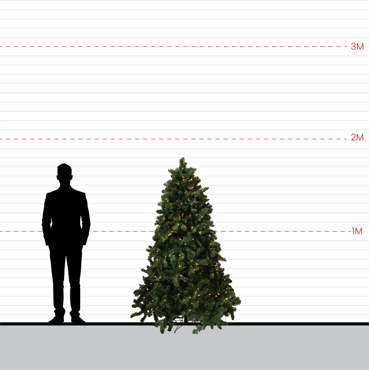 Tree Nordic Pre-Lit 1.8m - Christmas Decorations Brisbane