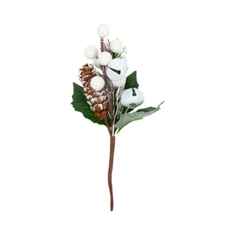 Pick Pinecone and White Berry 18cm - Christmas Decorations Brisbane