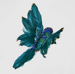 Hummingbird Sequin Hanging Blue 15cm - Christmas Decorations Brisbane