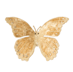 Butterfly Clip-On Velvet Champagne 15cm - Christmas Decorations Brisbane