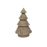Tree Wicker Natural Grey 50cm - Christmas Decorations Brisbane