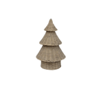 Tree Wicker Natural Grey 40cm - Christmas Decorations Brisbane