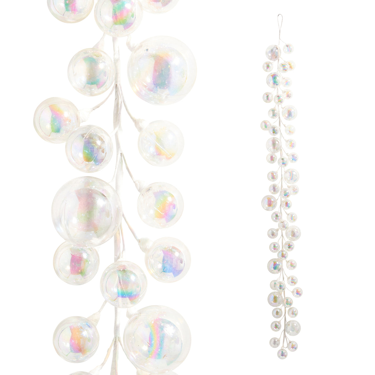 Garland Iridescent Ball 1.2m - Christmas Decorations Brisbane