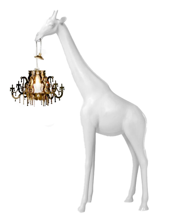 Giraffe with Chandelier 1.2m - Christmas Decorations Brisbane