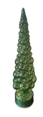Tree Glass 35cm Green - Christmas Decorations Brisbane