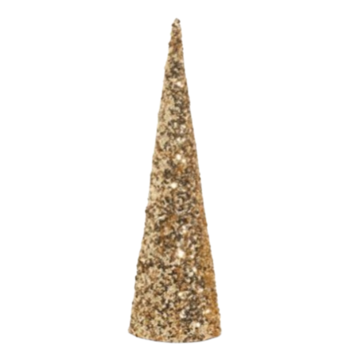 Gold Sequin Cone Tree 50cm