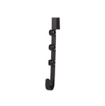 Matte black wreath hanger with three bells