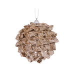 Champagne ruffle bauble