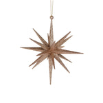 Champagne Orbit Star Hanging 15cm - Christmas Decorations Brisbane