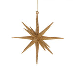 Gold Orbit Star Hanging 15cm - Christmas Decorations Brisbane