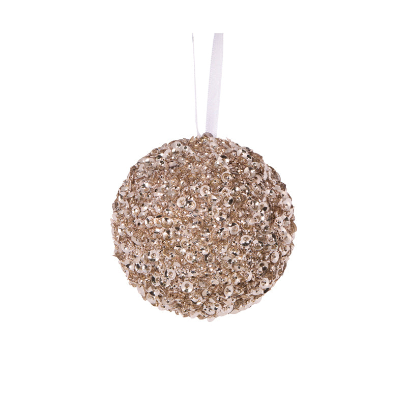 Bauble Champagne Shimmer  15cm - Christmas Decorations Brisbane