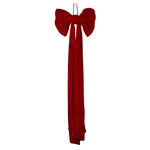 Bow Long Tail Red 90cm - Christmas Decorations Brisbane