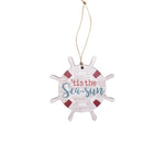 Ornament Hanging Tis The Season 8cm - Christmas Decorations Brisbane