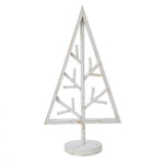 Wooden Tree White 50cm - Christmas Decorations Brisbane