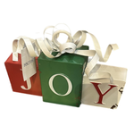 Joy Tin Set 17cm - Christmas Decorations Brisbane