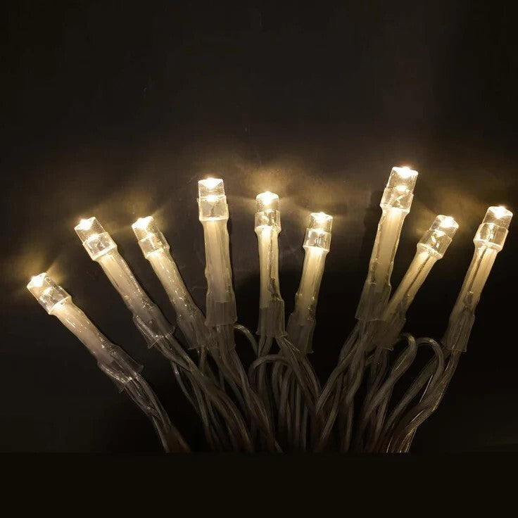 Warm white 5m fairy lights with multiple functions