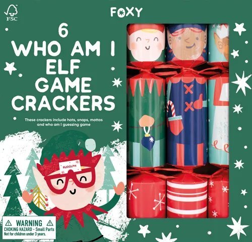 Cracker 'Who Am I' Novelty Set Of 6 - Christmas Decorations Brisbane