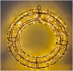 Light-up gold wreath