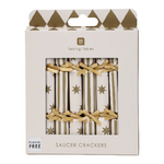 Saucer Mini Gold Pack of 8 - Christmas Decorations Brisbane