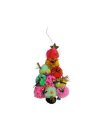 PomPom Hanging Tree Multi Colour 15cm - Christmas Decorations Brisbane