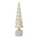 Tree Glass 40cm Silver - Christmas Decorations Brisbane