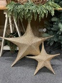 Star Fold-down Fabric Shimmer Gold 110cm