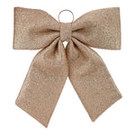 Glitter Bow Gold 52cm - Christmas Decorations Brisbane