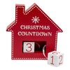 House Countdown Red 15cm - Christmas Decorations Brisbane