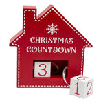 House Countdown Red 15cm - Christmas Decorations Brisbane