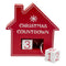 House Countdown Red 15cm - Christmas Decorations Brisbane
