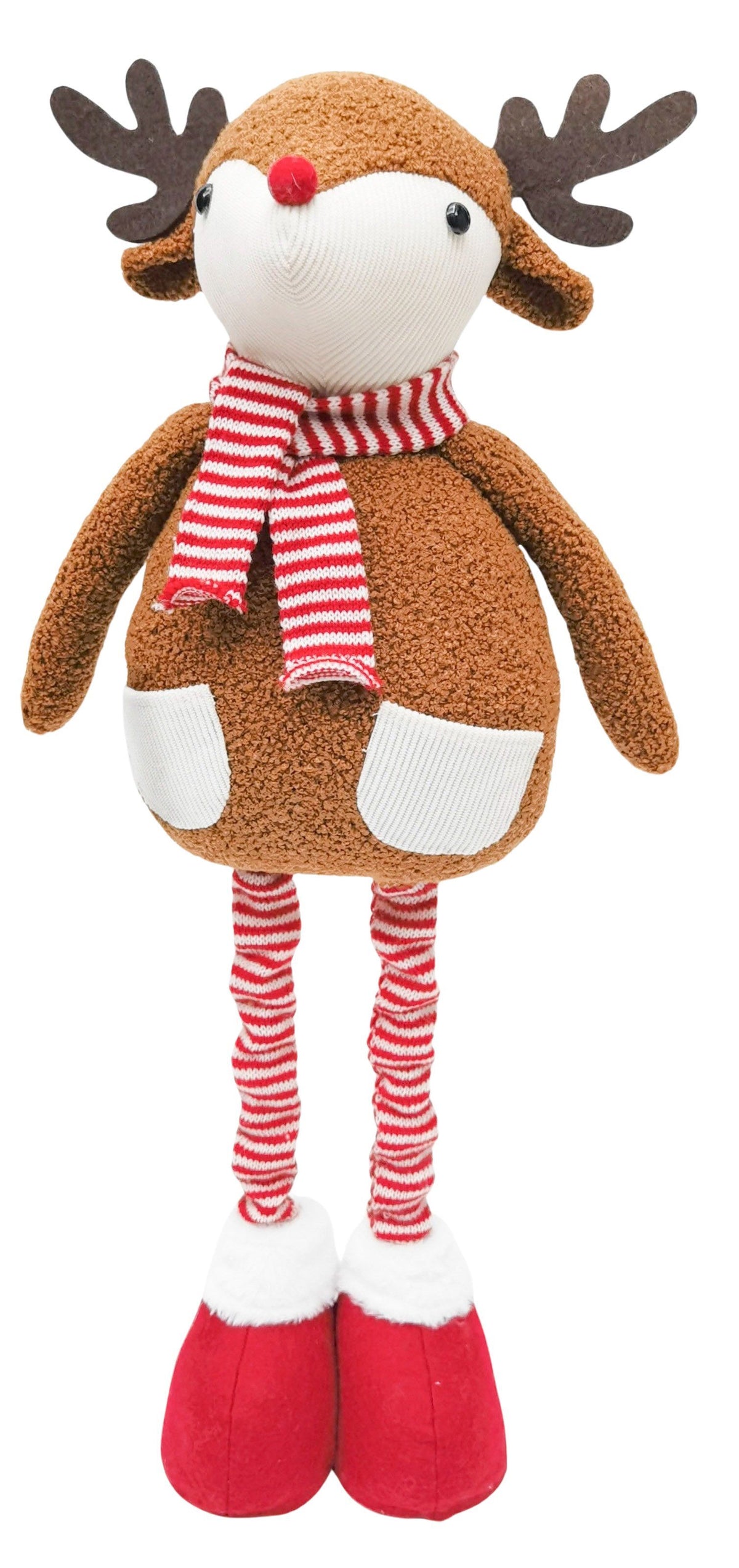 Reindeer plush with extendable legs
