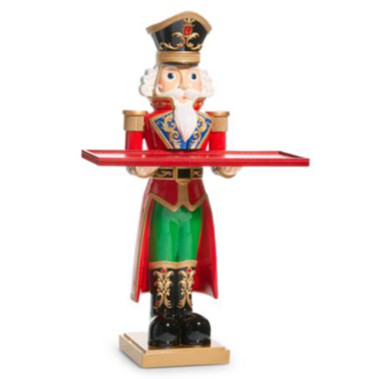 Christmas Nutcracker Red With Tray 60cm - Christmas Decorations Brisbane