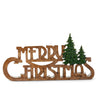 Merry Christmas Forest Sign 30cm - Christmas Decorations Brisbane