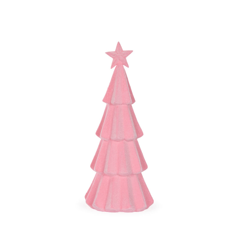 Tree Flocked Pink 30cm